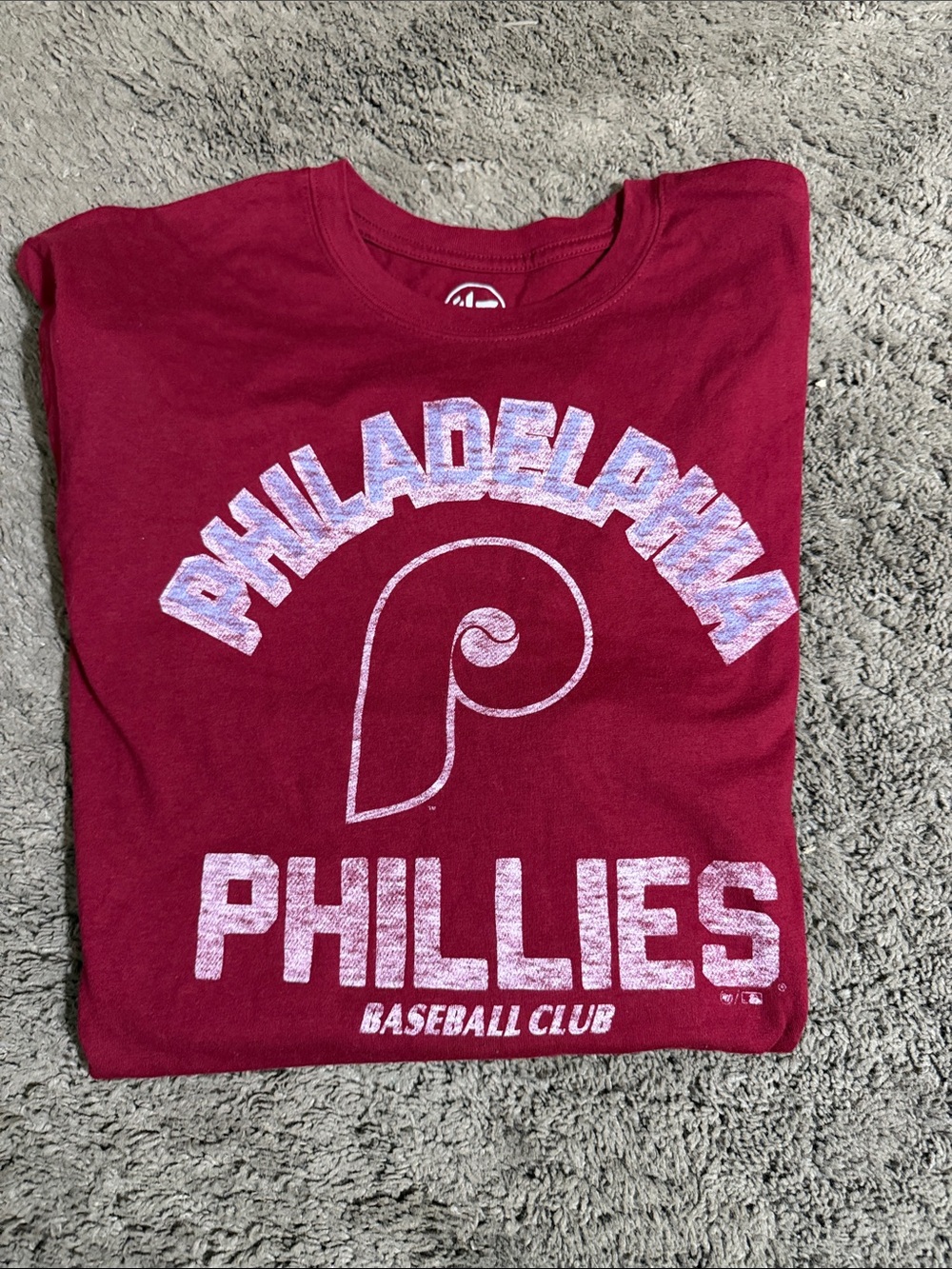 Philadelphia Phillies Burgundy Graphic Tee